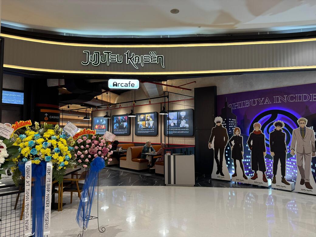 Arcafe by Infia Hadirkan Tema Jujutsu Kaisen & Shinchan di Lippo Mall Puri