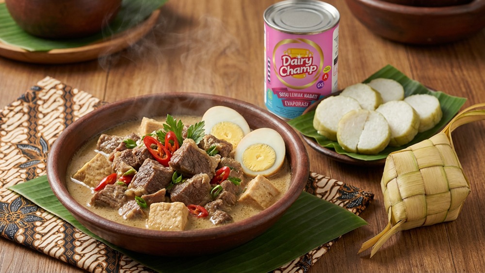 Lebaran Makin Berkesan Dengan Sajian Brongkos Creamy ala Dairy Champ  