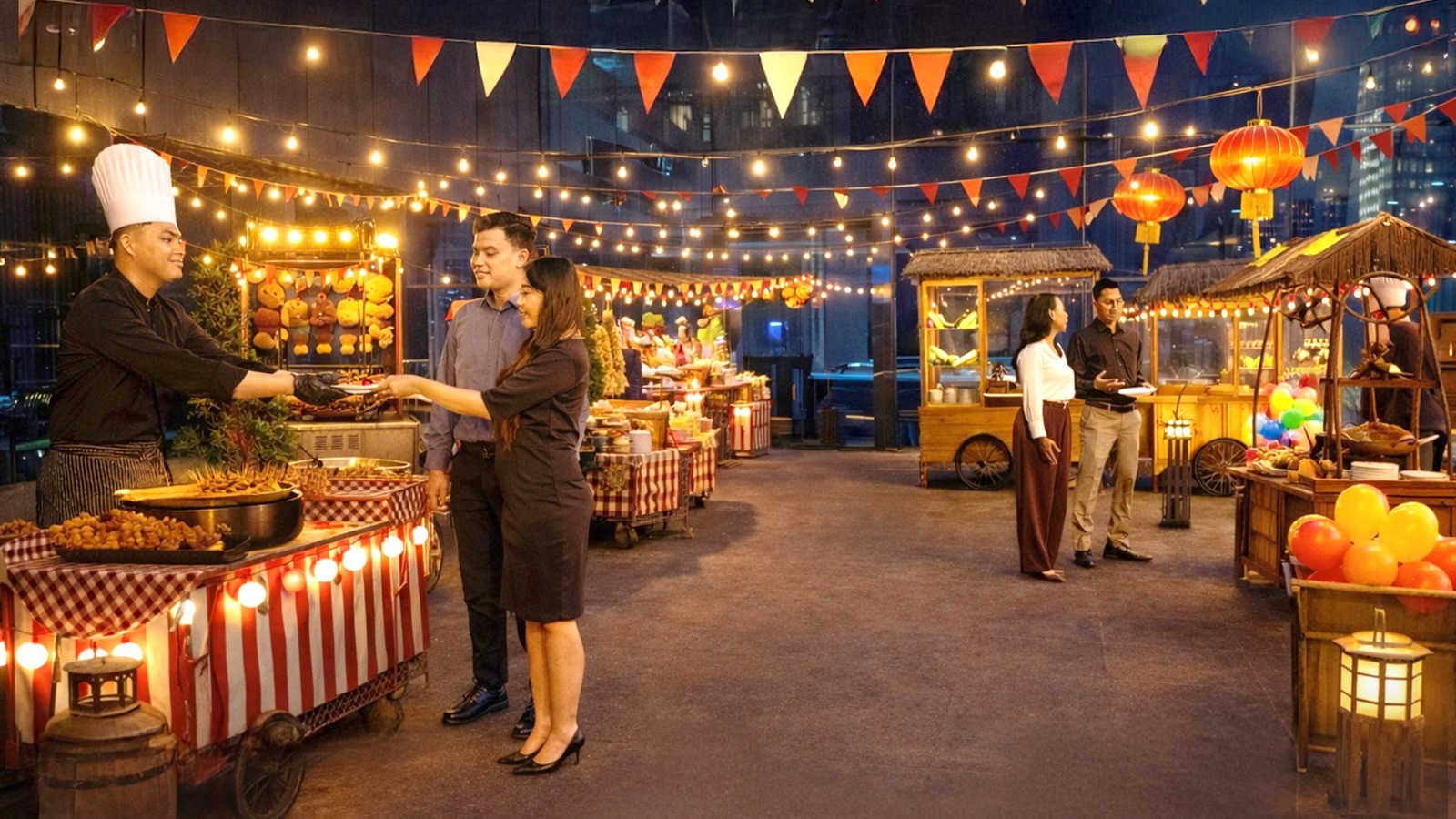 Nostalia ‘Pasar Malam Feast’ Manhattan Hotel Jakarta nan Elegan 