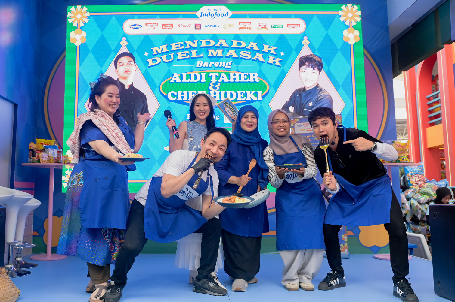 Duel Masak Aldi Taher dan Chef Hideki di Rumah Indofood 