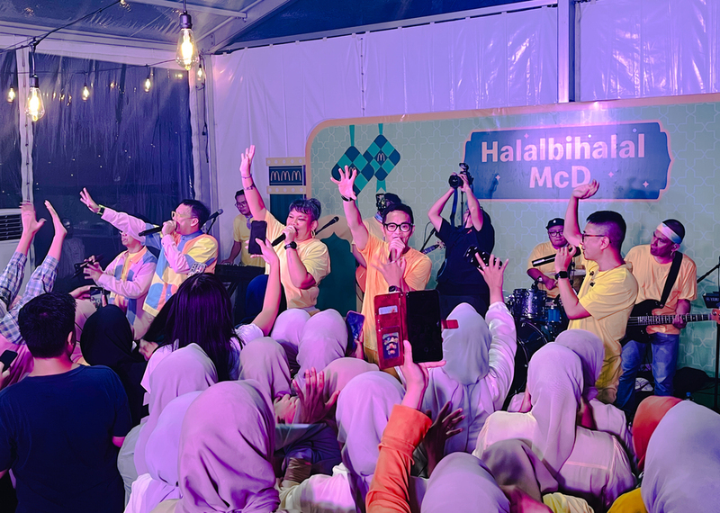 Project Pop di acara Open House Idulfitri McDonald's Indonesia