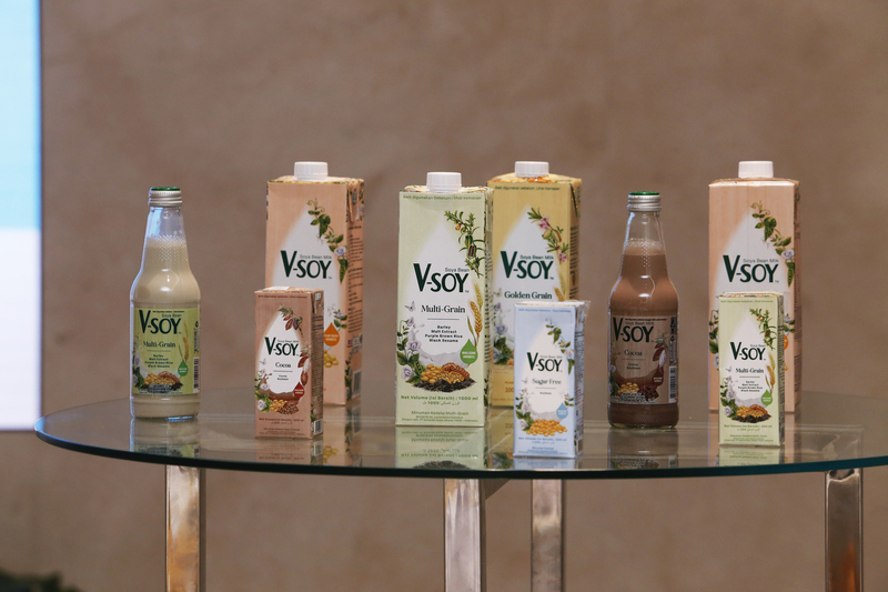 V-Soy perkenalkan desain kemasan terbarunya yang lebih modern & minimalis