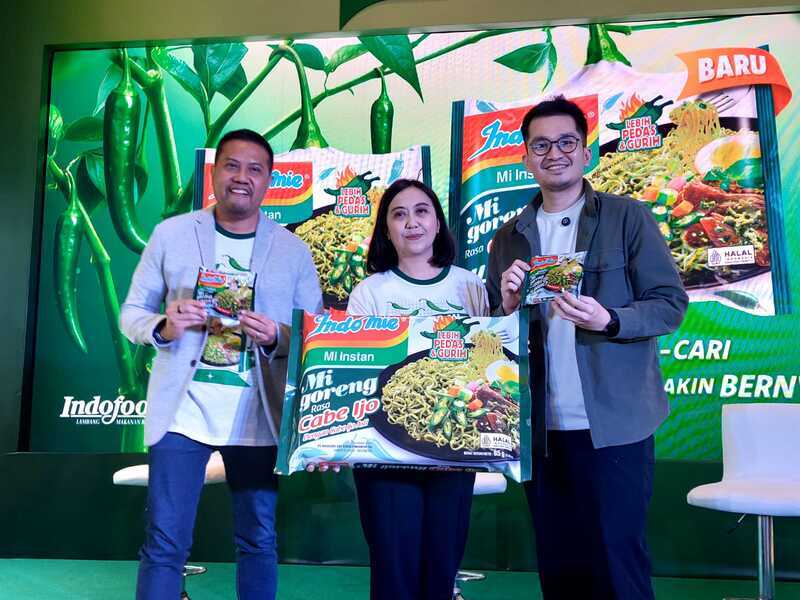 Peluncuran Indomie goreng cabe ijo