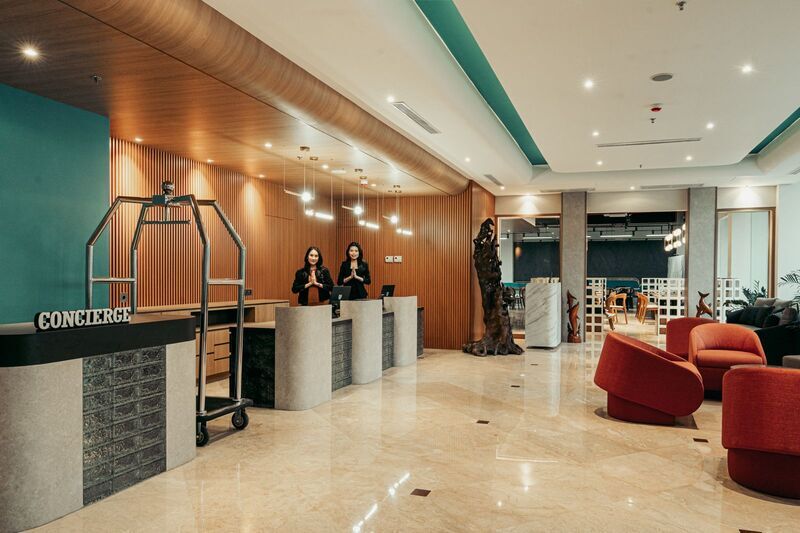 Tampilan Lobby Parade Hotel Senen Jakarta