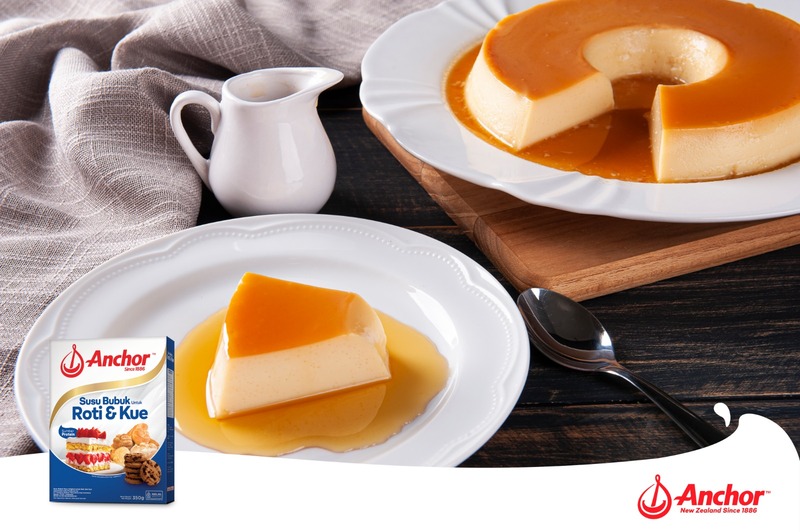 Pudding Susu Karamel Anchor Susu Bubuk untuk Roti & kue